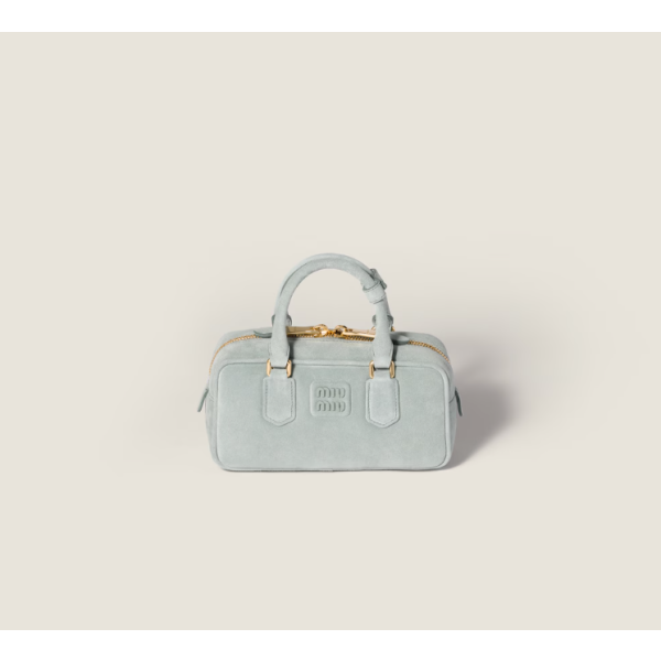 MiuMiu 미우미우 아르카디 패딩 스웨이드 탑 핸들 백
