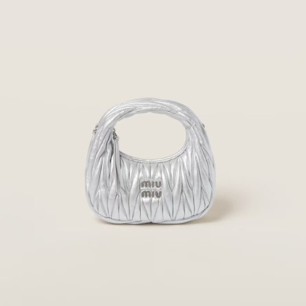 MiuMiu 미우미우 완더 마테라쎄 나파 가죽 호보 미니 백