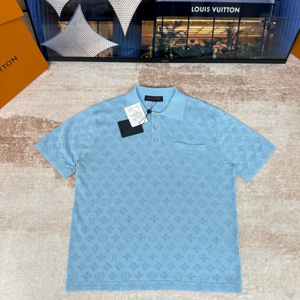 LOUIS VUITTON 루이비통 Monogram Pointelle Polo